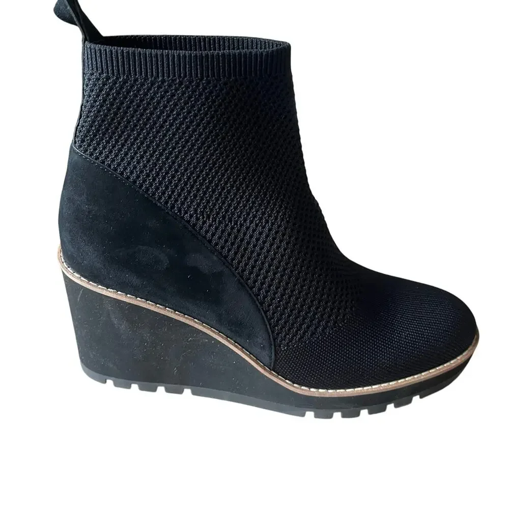 Eileen Fisher London Recycled Stretch Knit Bootie Women's‎ 10 Wedge Heel